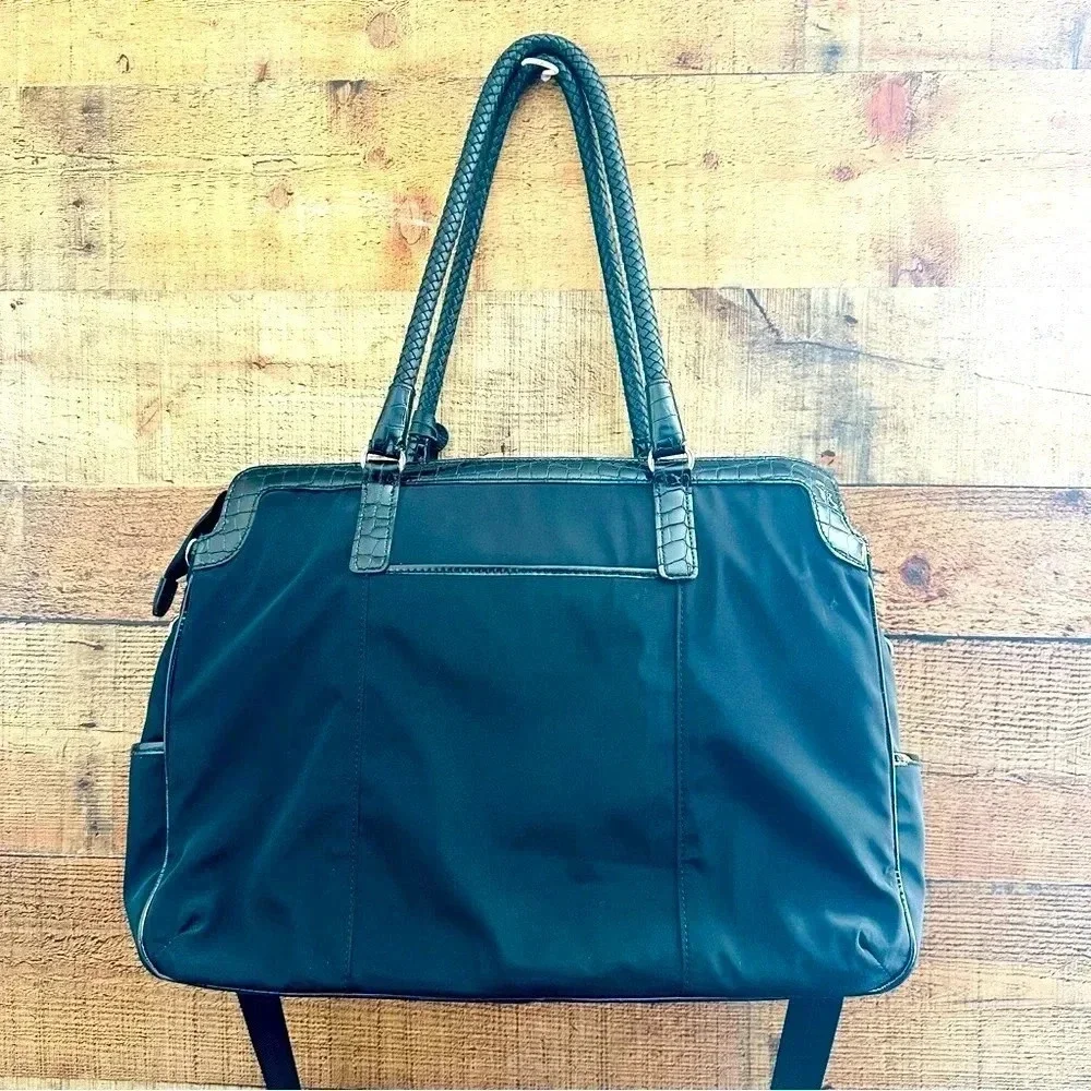 NWOT Brighton Nylon/Leather Maxwell Smart Tote